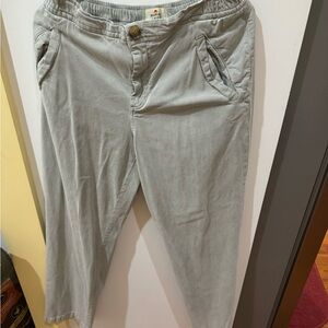 Marine Layer Light Grey/Mint Pants